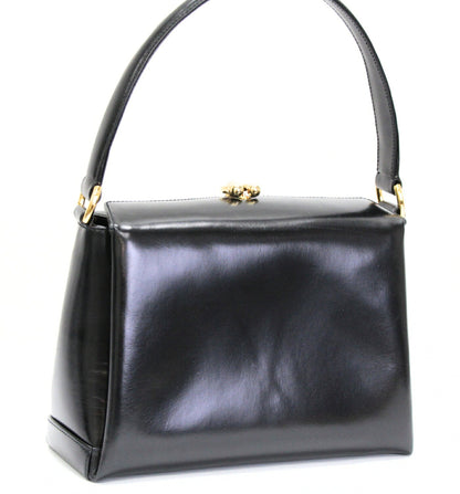 GUCCI Vintage Horseshoe Handbag Black