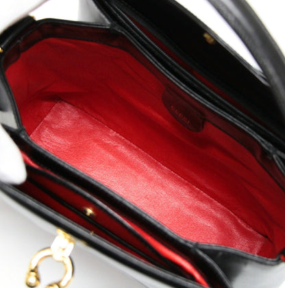 GUCCI Vintage Horseshoe Handbag Black