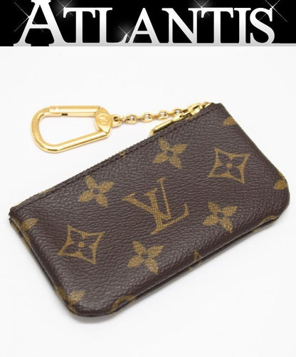 Louis Vuitton Monogram Pochette Clé Key Pouch Brown