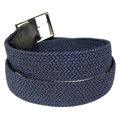 Berluti Classic Tressé Mesh Leather Belt Navy Size 85