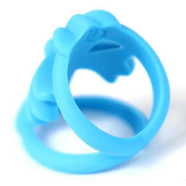 CHROME HEARTS Blue Silicon Infinity Ring Size JP 12