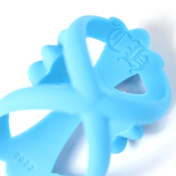 CHROME HEARTS Blue Silicon Infinity Ring Size JP 12