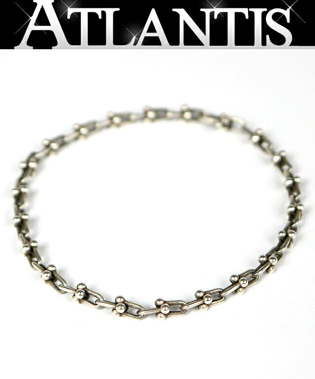 TIFFANY&CO. Hardware Microlink Bracelet SV925 Silver