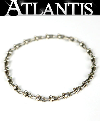 TIFFANY&CO. Hardware Microlink Bracelet SV925 Silver