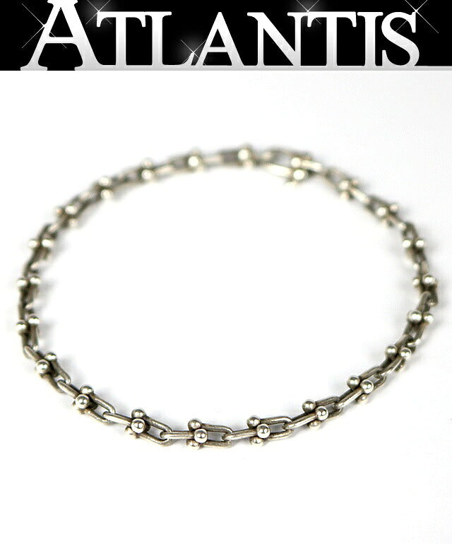 TIFFANY&CO. Hardware Microlink Bracelet SV925 Silver