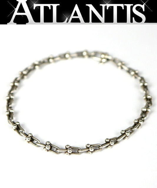 TIFFANY&CO. Hardware Microlink Bracelet SV925 Silver