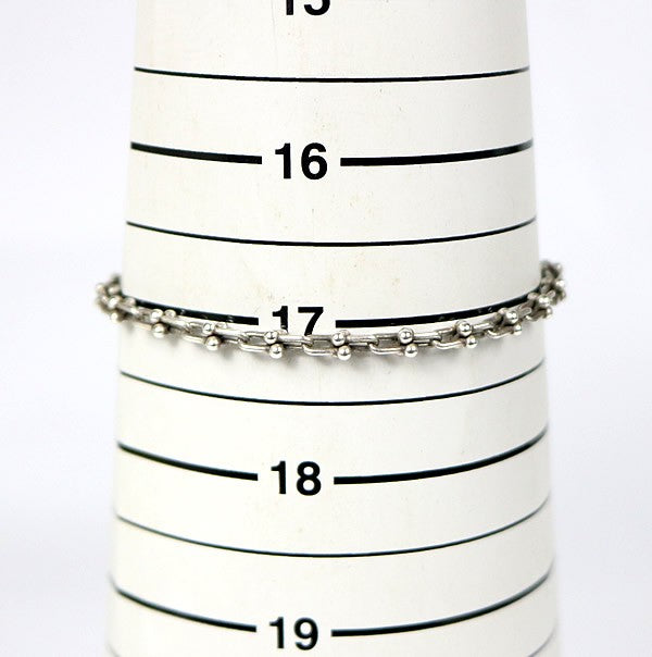 TIFFANY&CO. Hardware Microlink Bracelet SV925 Silver