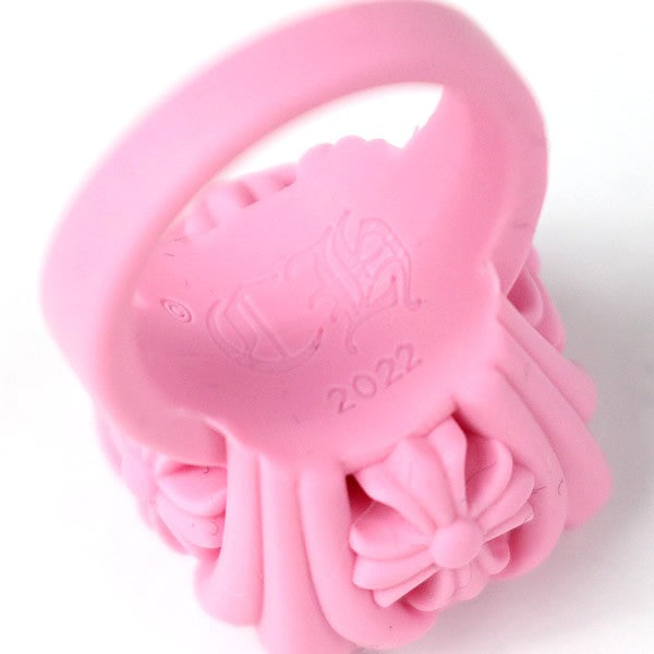 CHROME HEARTS Pink Silicon Cocktail Ring Size JP 9