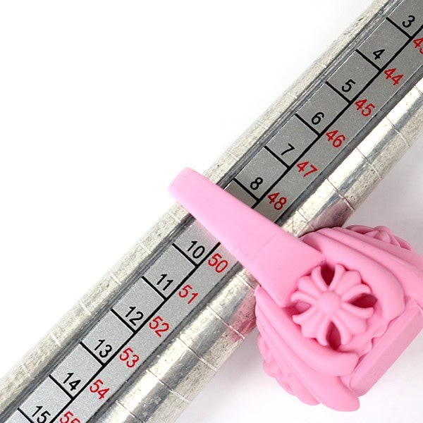 CHROME HEARTS Pink Silicon Cocktail Ring Size JP 9