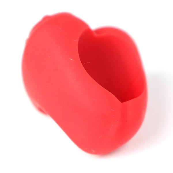 CHROME HEARTS Red Silicon Heart Ring Size JP 12