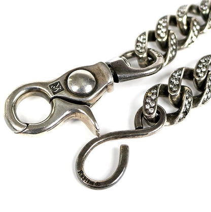 NEXUS7 Kubizm Zirconia Silver 925 Wallet Chain