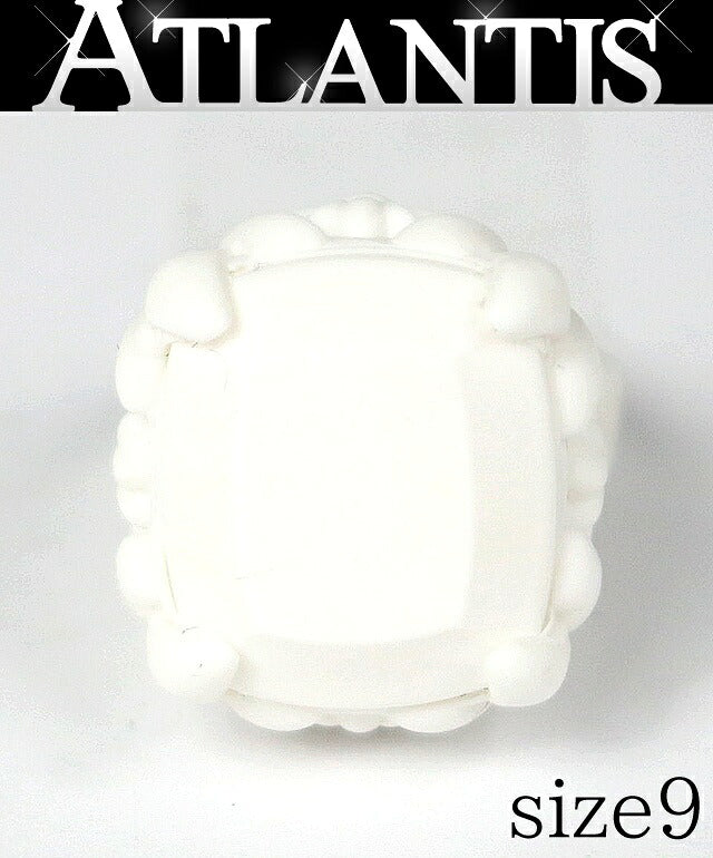 CHROME HEARTS White Silicon Cocktail Ring Size JP 9