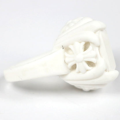 CHROME HEARTS White Silicon Cocktail Ring Size JP 9