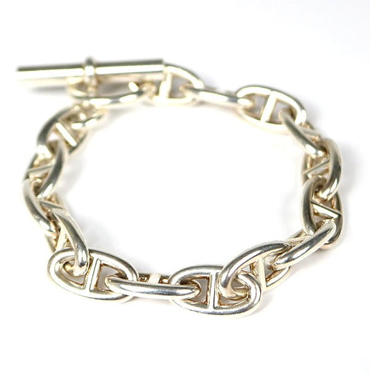 HERMES Chaine d'Ancre GM Bracelet Silver