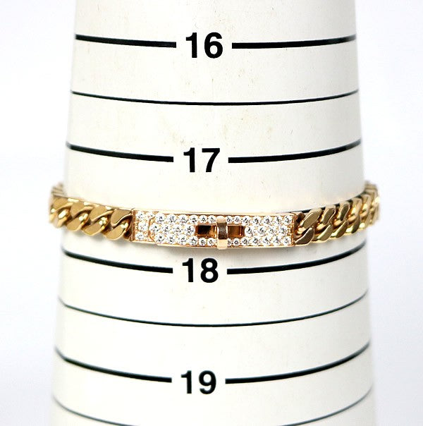 HERMES Kelly Gourmet Pave Diamond 750PG Pink Gold Size XL