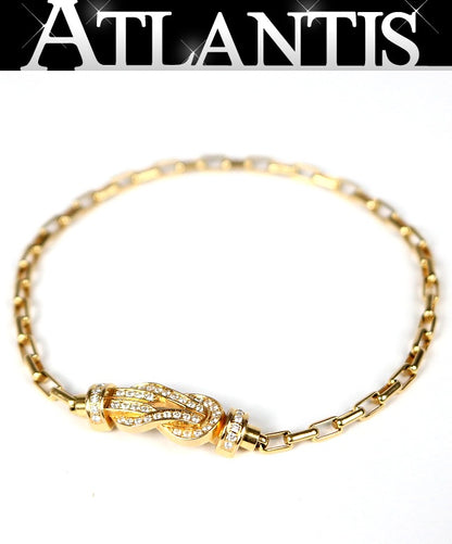 FRED Chance Infinie Pave Diamond Bracelet K18 Gold