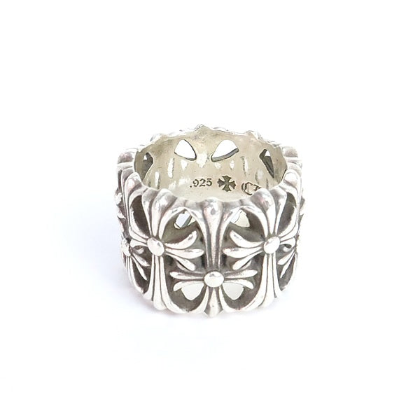 CHROME HEARTS Cemetery Cross Ring Silver 925 Size JP 21