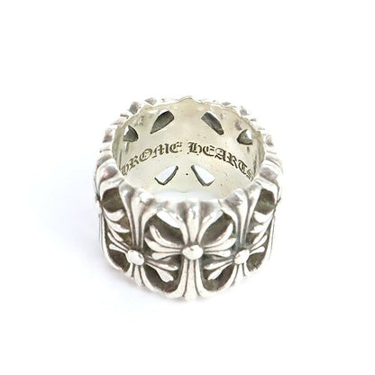 CHROME HEARTS Cemetery Cross Ring Silver 925 Size JP 21