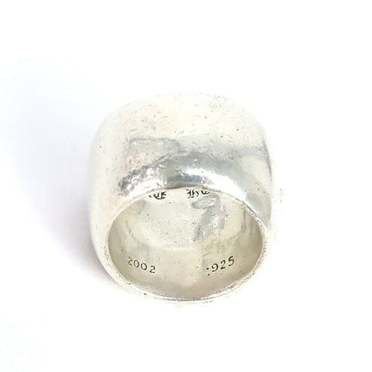 CHROME HEARTS Classic Oval Cross Ring Silver Size JP 20.5