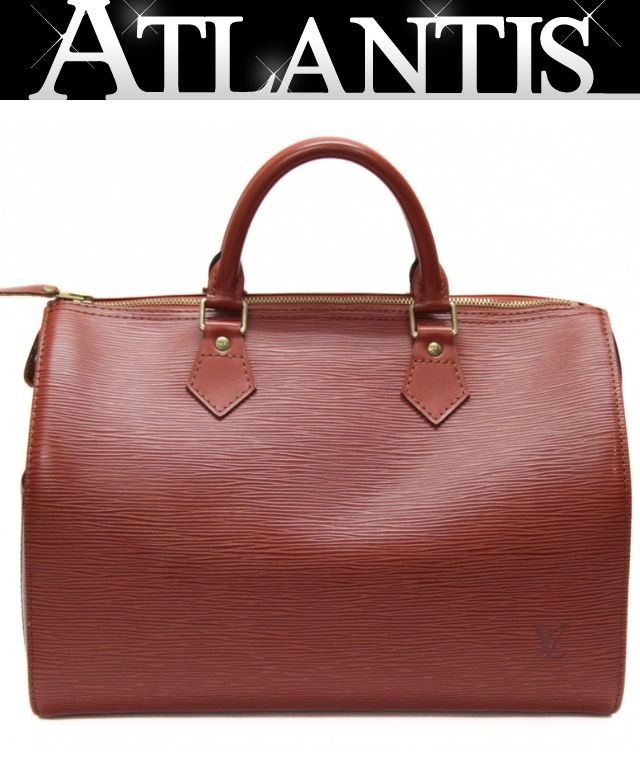 Louis Vuitton Epi Speedy 30 Kenya Brown Boston Bag