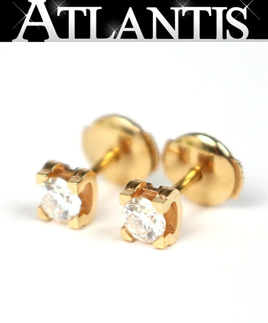 CARTIER C de Cartier Diamond Pink Gold Earrings