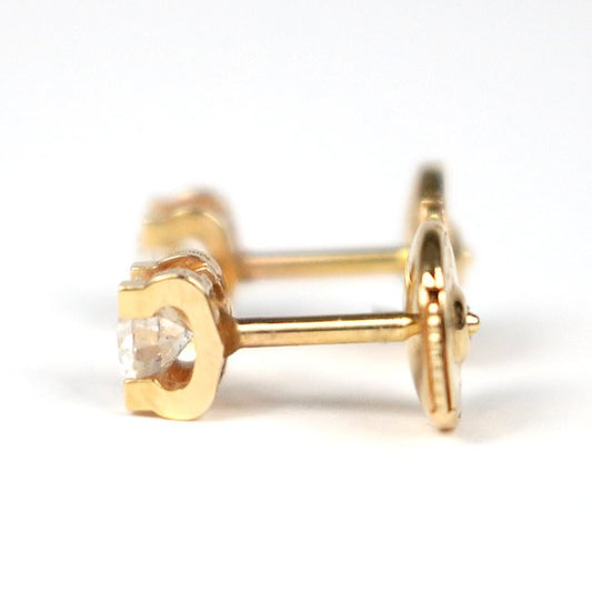 CARTIER C de Cartier Diamond Pink Gold Earrings
