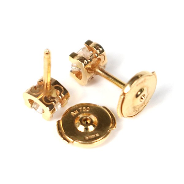 CARTIER C de Cartier Diamond Pink Gold Earrings