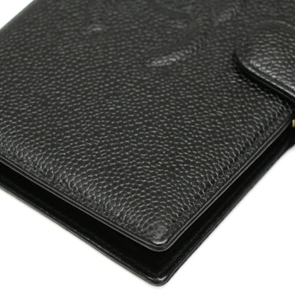 CHANEL Vintage Caviar Coco Wallet Black
