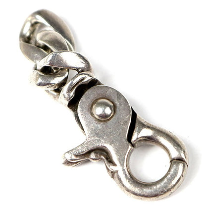 CHROME HEARTS Classic Short Keychain Silver Wallet
