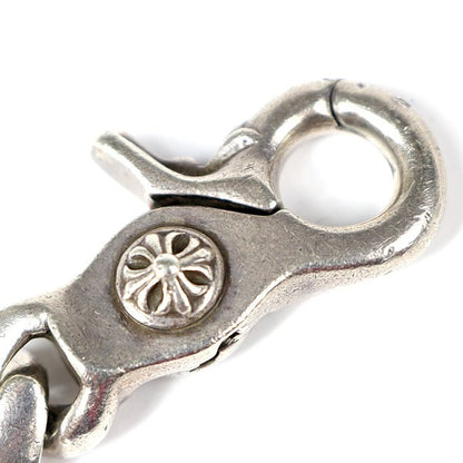 CHROME HEARTS Classic Short Keychain Silver Wallet