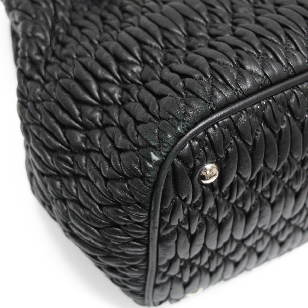 Miu Miu Matelasse Bijoux Nappa Bag Black