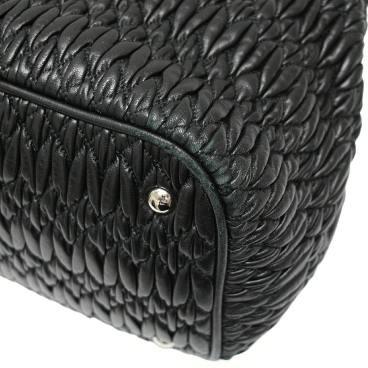 Miu Miu Matelasse Bijoux Nappa Bag Black