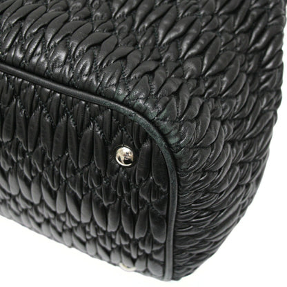 Miu Miu Matelasse Bijoux Nappa Bag Black