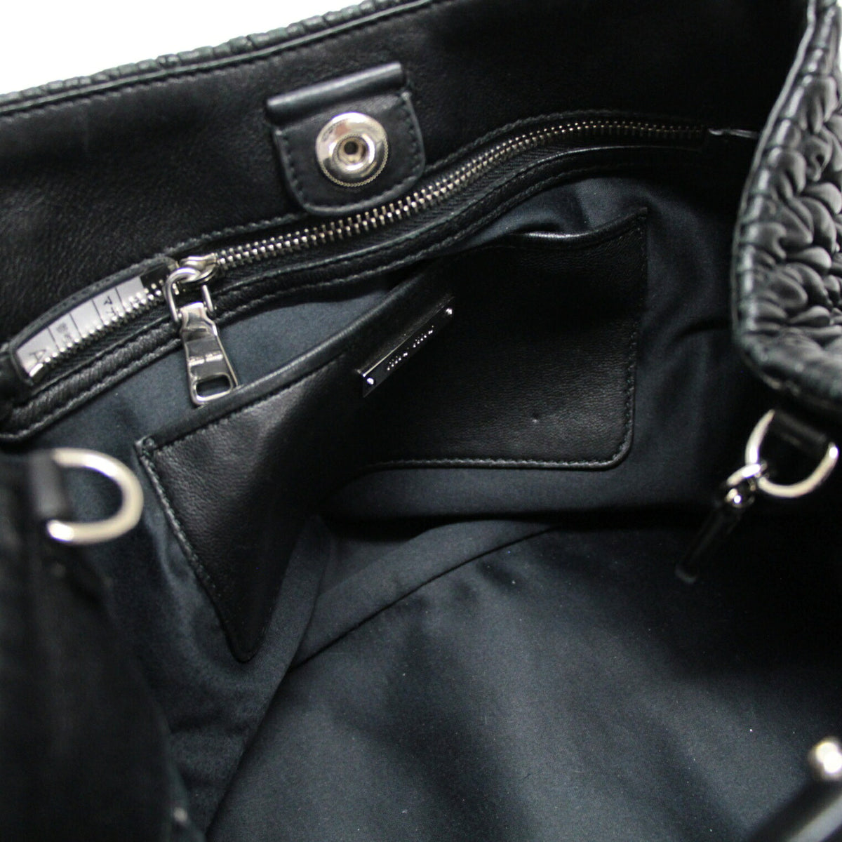 Miu Miu Matelasse Bijoux Nappa Bag Black