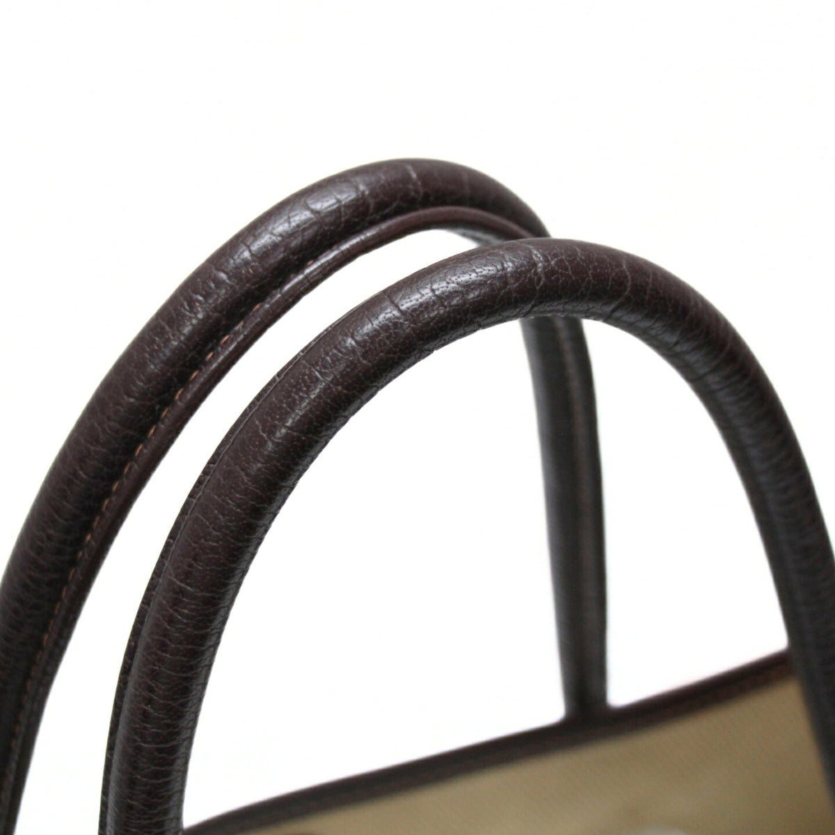 HERMES Garden Party PM Toile H Bag Marron