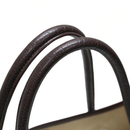 HERMES Garden Party PM Toile H Bag Marron