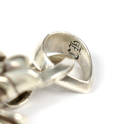 CHROME HEARTS Double CH Cross Small Bail Charm Silver