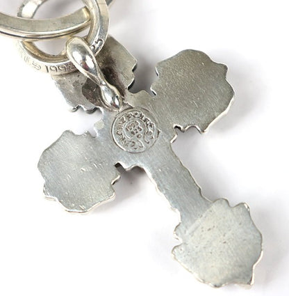 CHROME HEARTS Filigree Cross Dagger Keyring Silver 925