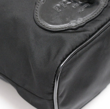PRADA Nylon Drawstring Pouch Handbag Black