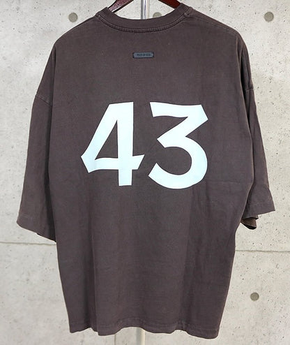 FEAR OF GOD Logo Short Sleeve T-Shirt Burgundy Size M