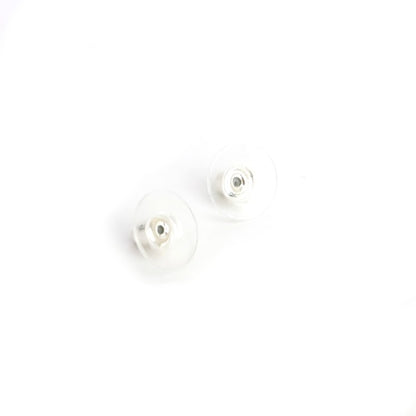 CHANEL Coco Mark Swing Earrings Silver
