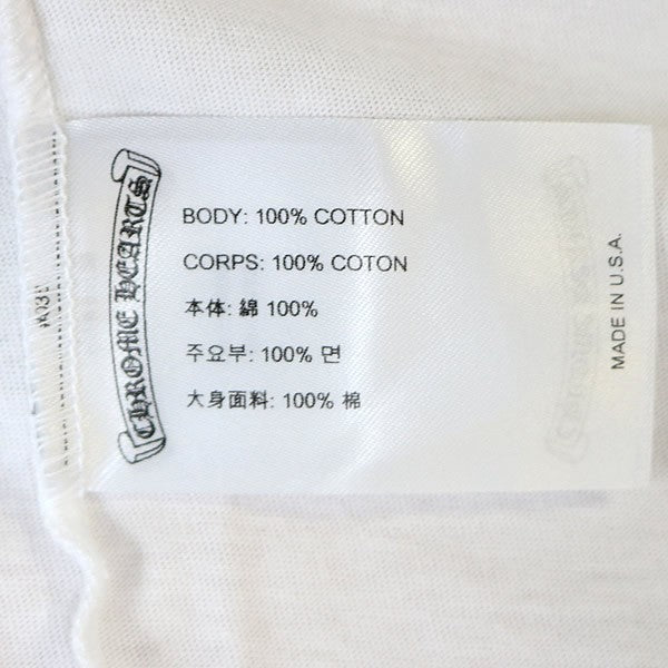 CHROME HEARTS Tokyo Exclusive Scroll T-Shirt White Size XXL