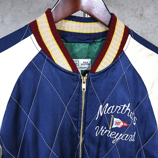 RALPH LARUREN Oak Bluffs Souvenir Jacket Blue/White Size S