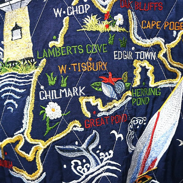 RALPH LARUREN Oak Bluffs Souvenir Jacket Blue/White Size S