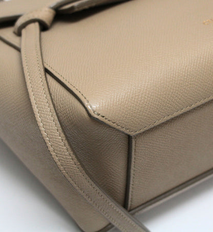 CELINE Nano Leather 2WAY Belt Bag Beige