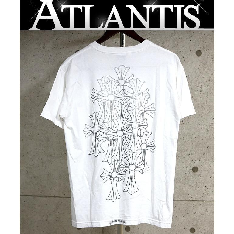 CHROME HEARTS Vintage Silver Logo T-Shirt White Size S
