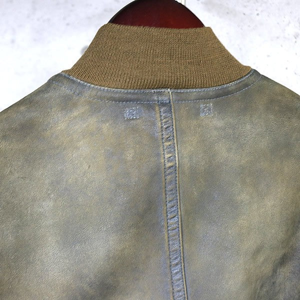 RALPH LARUREN RRL Leather Bomber Jacket Brown Size XS