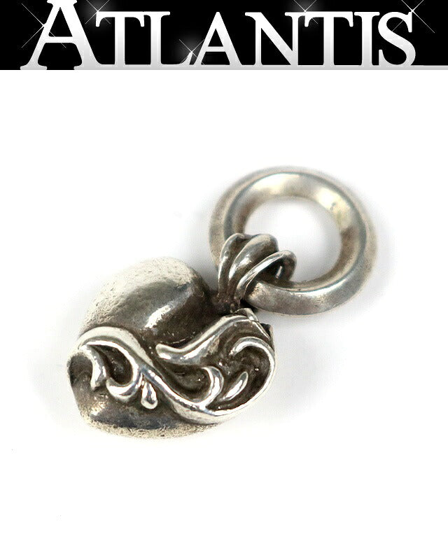 CHROME HEARTS Heart Charm Pendant Silver 925