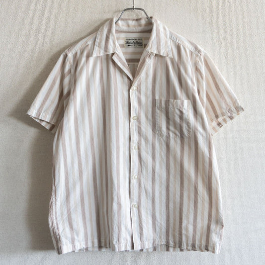 WACKO MARIA Striped Open Collar S/S Shirt Size L