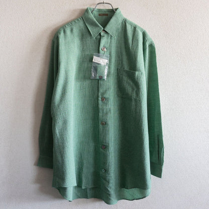 Y's for men Wool Rayon Oversized Shirt Green Size XL